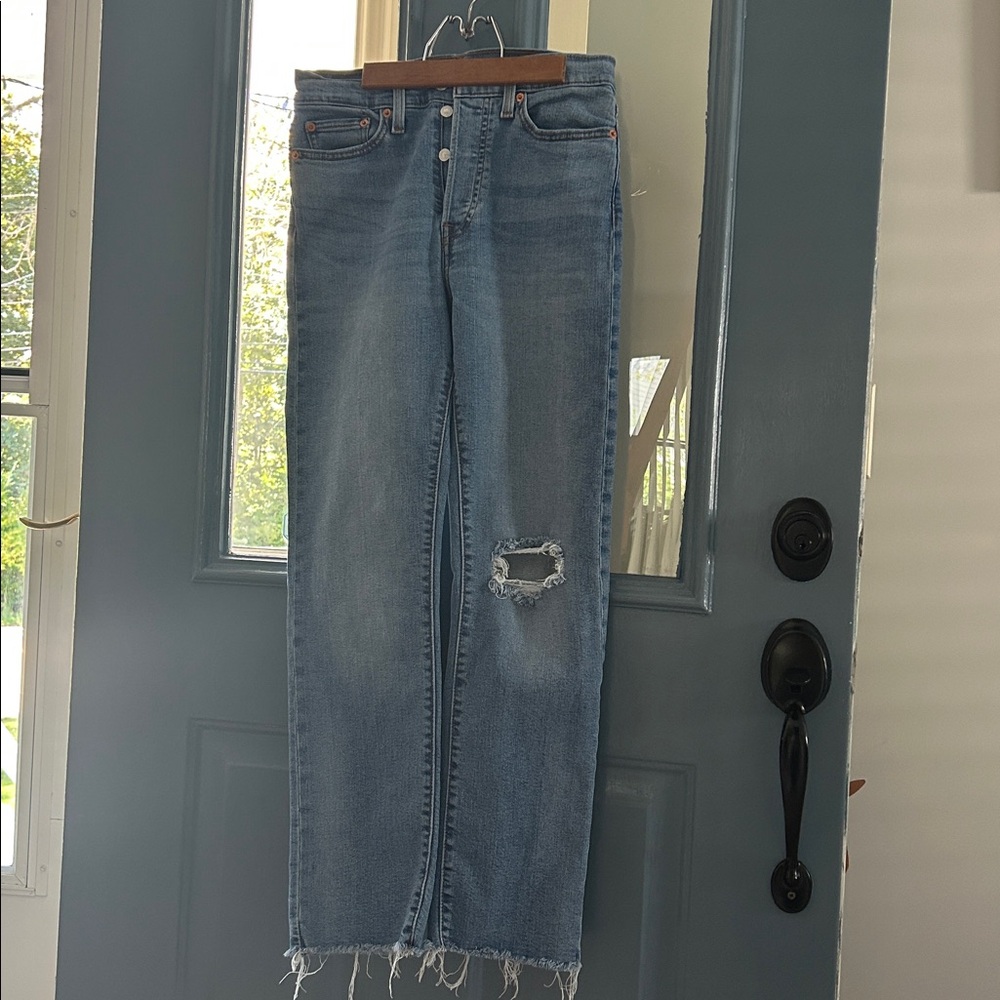 Levi's Wedgie Light Blue Straight Leg Jeans